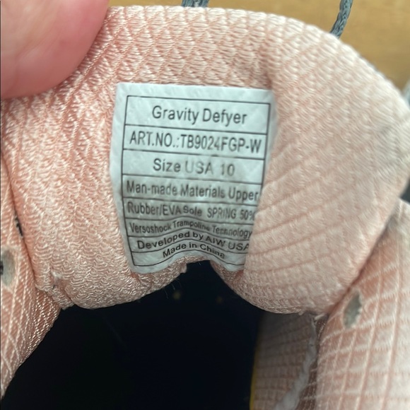 Women's Gdefy Gray and Pink Athletic Shoes - Picture 2 of 5